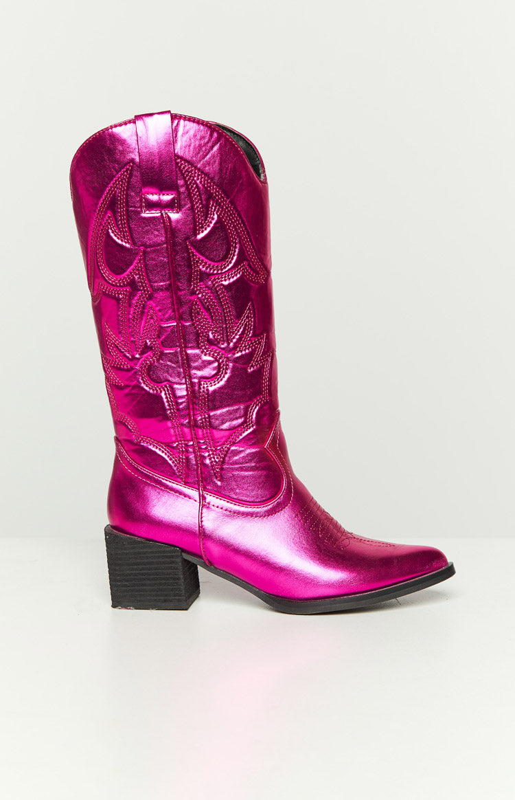 Therapy Ranger Metallic Pink Cowboy Boots
