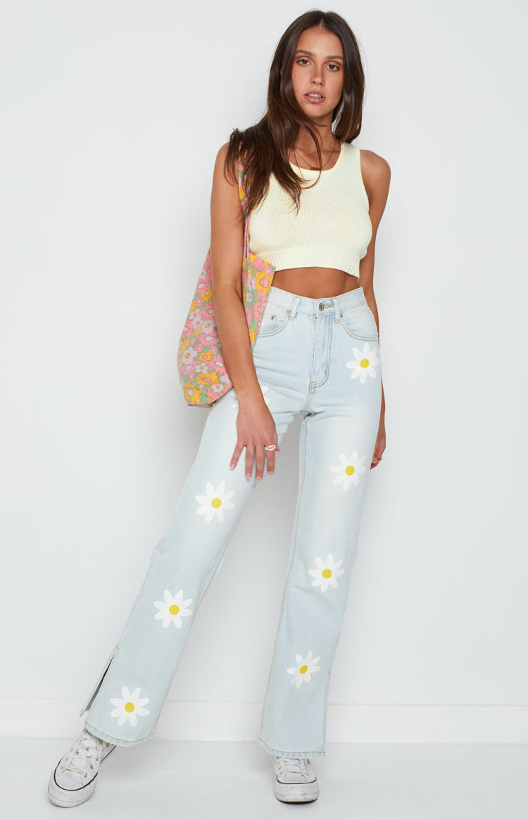 Trixie Cream Back Strap Top