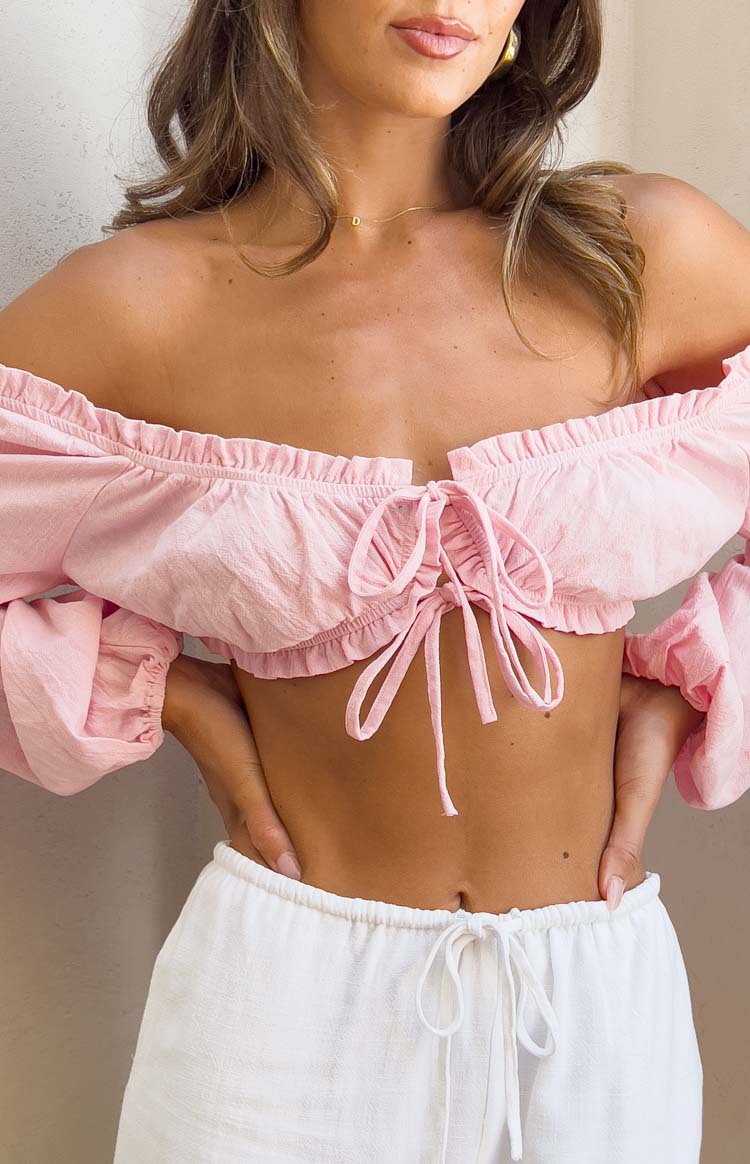 Taylor Pink Crop Top