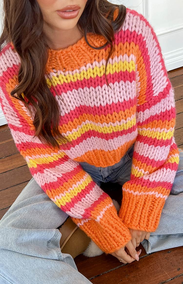 Belmont Pink Stripe Sweater