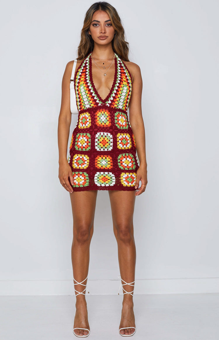 Harmon Crochet Dress Multi