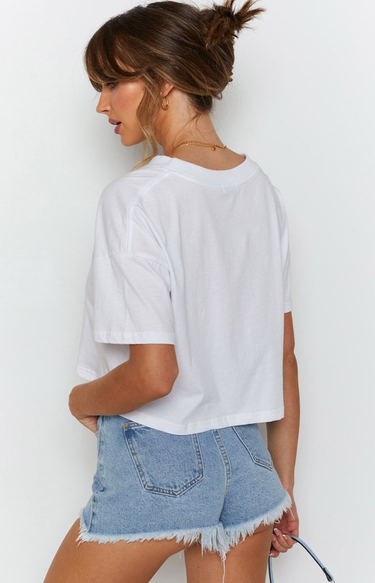 Be Better Crop Top White
