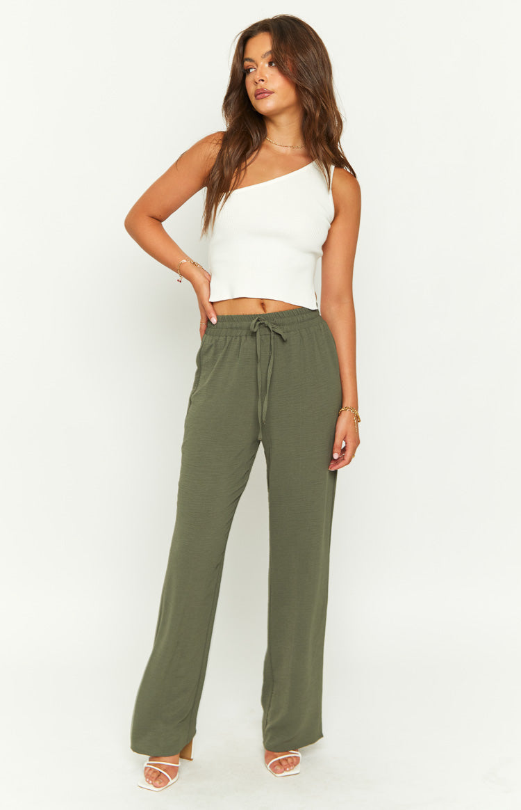 Radley Khaki Waist Tie Pants