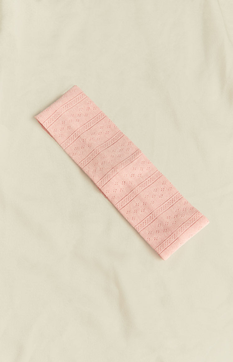 Brit Pink Pointelle Headband