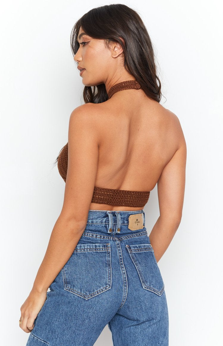 Whitsundays Crop Top Chocolate