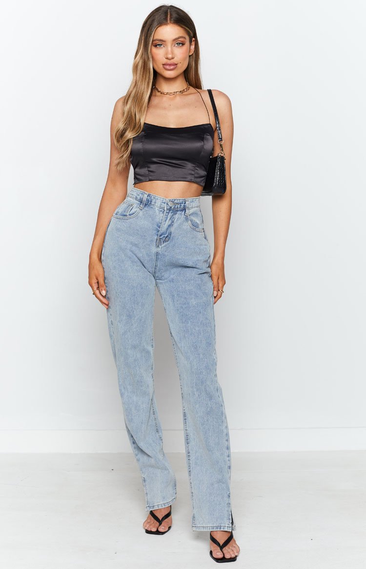 Martine Crop Top Black
