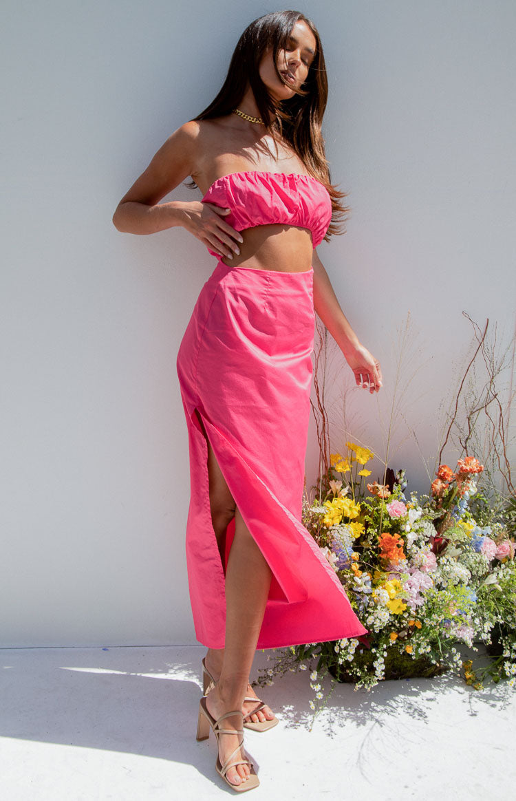 Bentley Pink Midi Dress