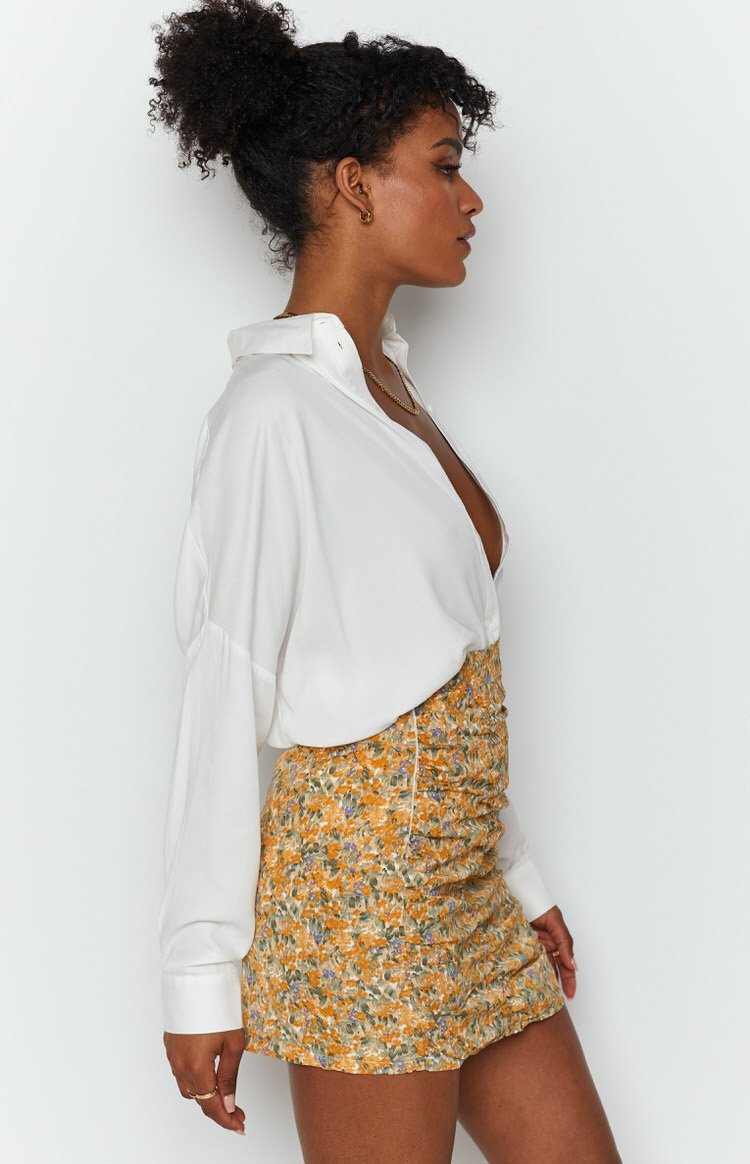 Homecoming Queen Skirt Mustard