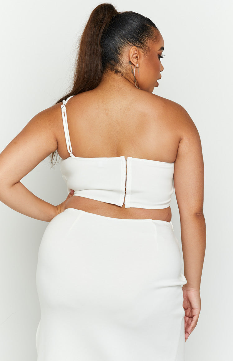 Hunter White Crop Top