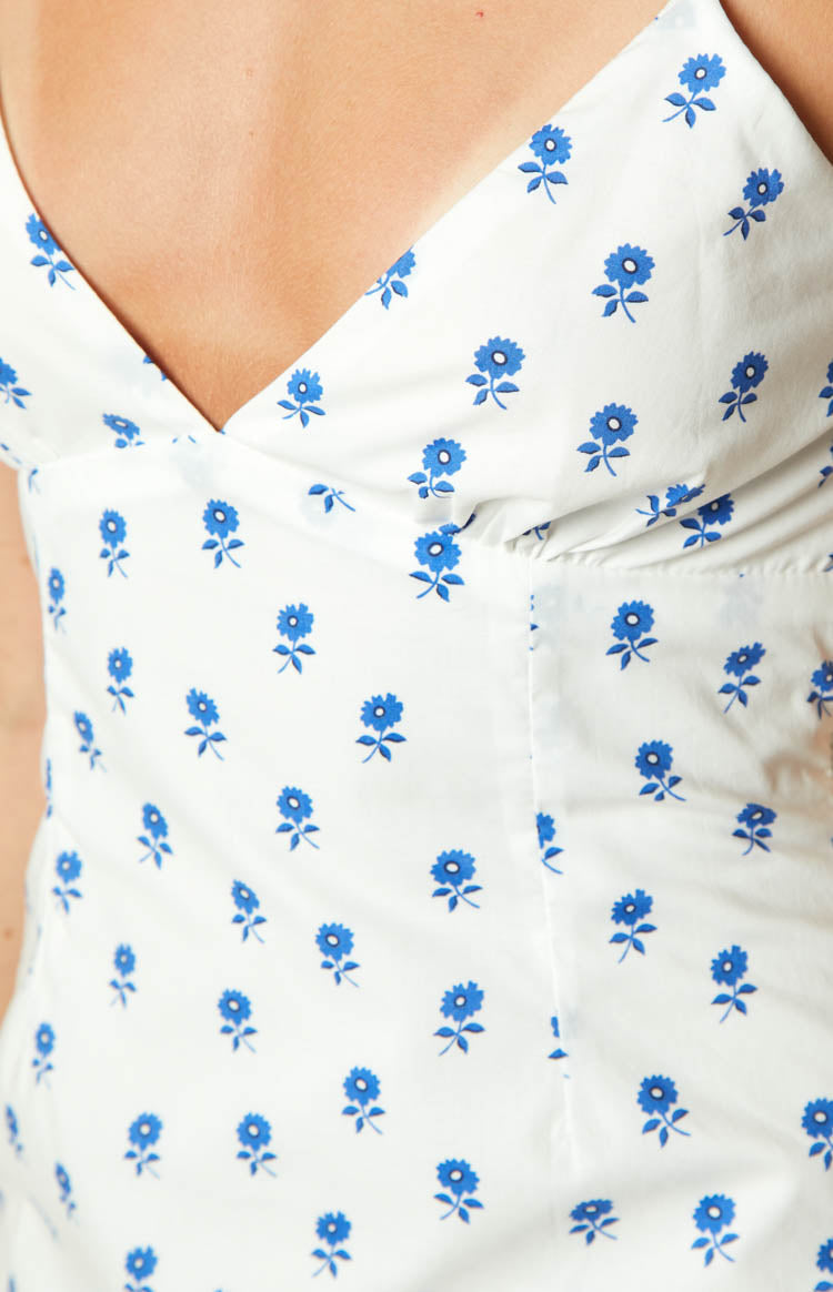 Posy White Floral Mini Dress