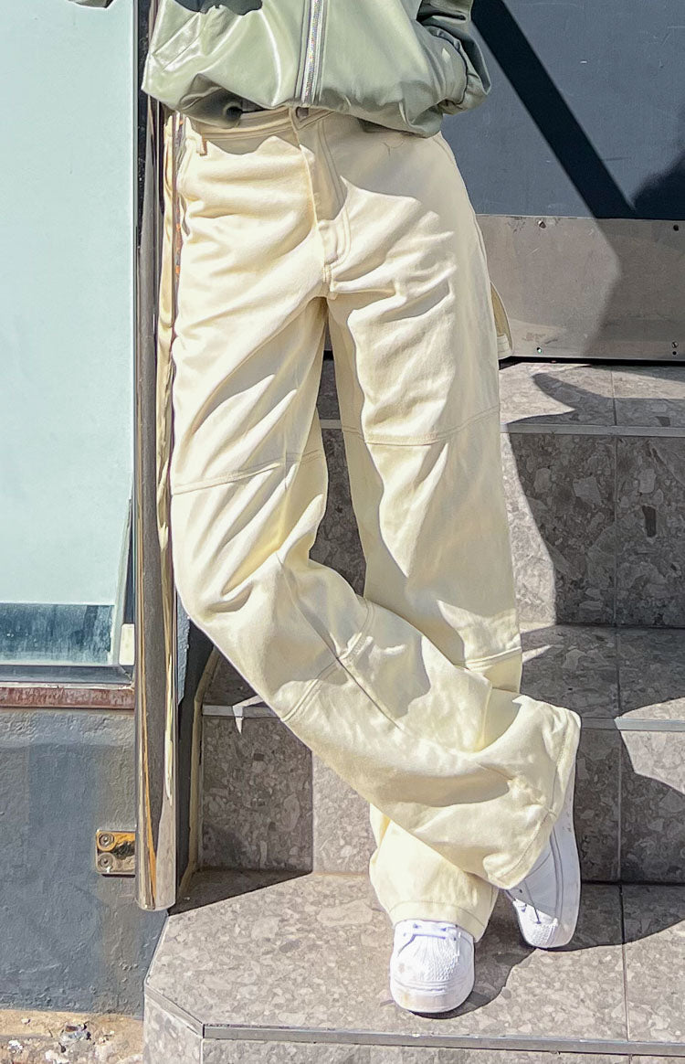 Allira Cream Carpenter Pants
