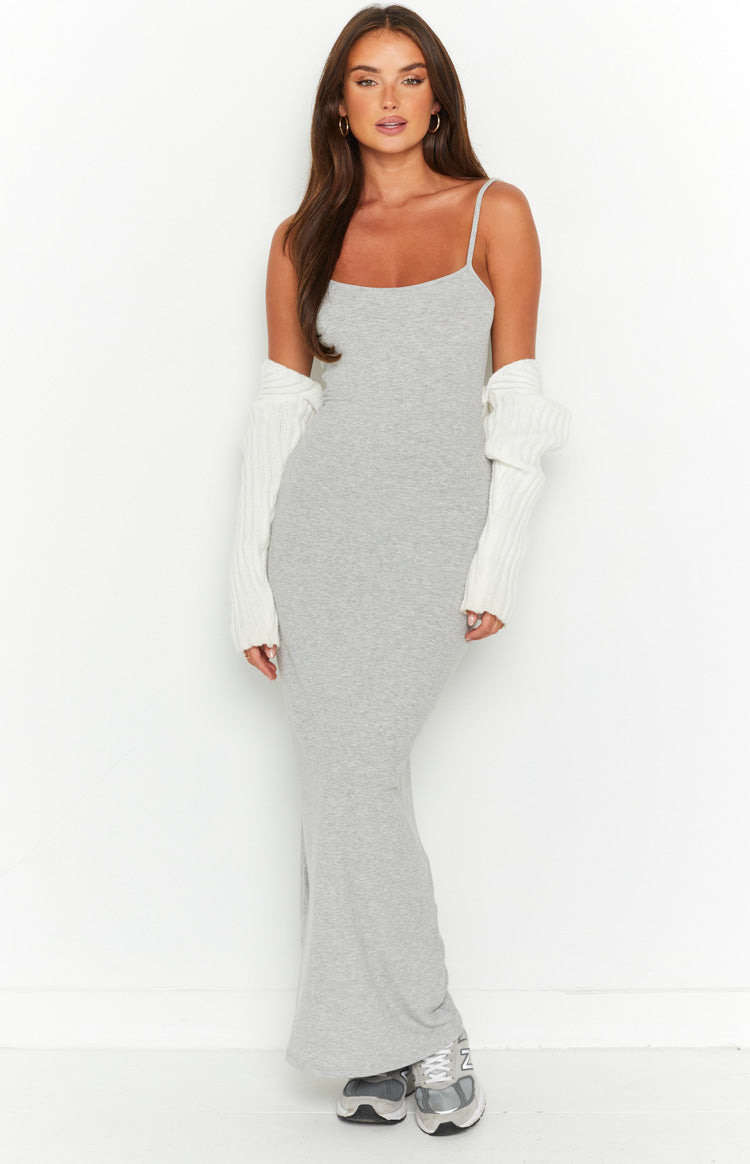 Melrose Light Grey Maxi Dress