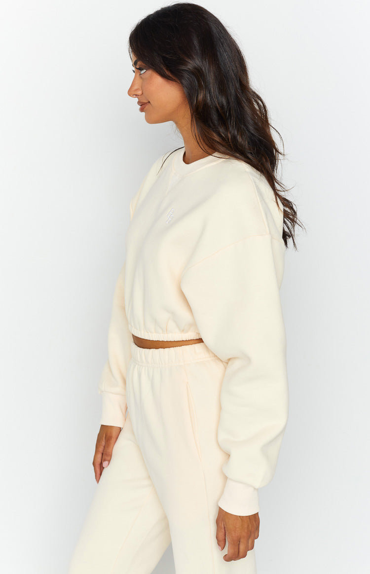 Annie Cream Cropped Sweater