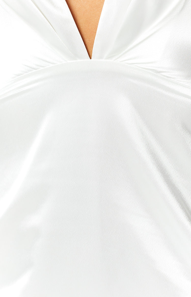 Seattle White Halter Formal Dress