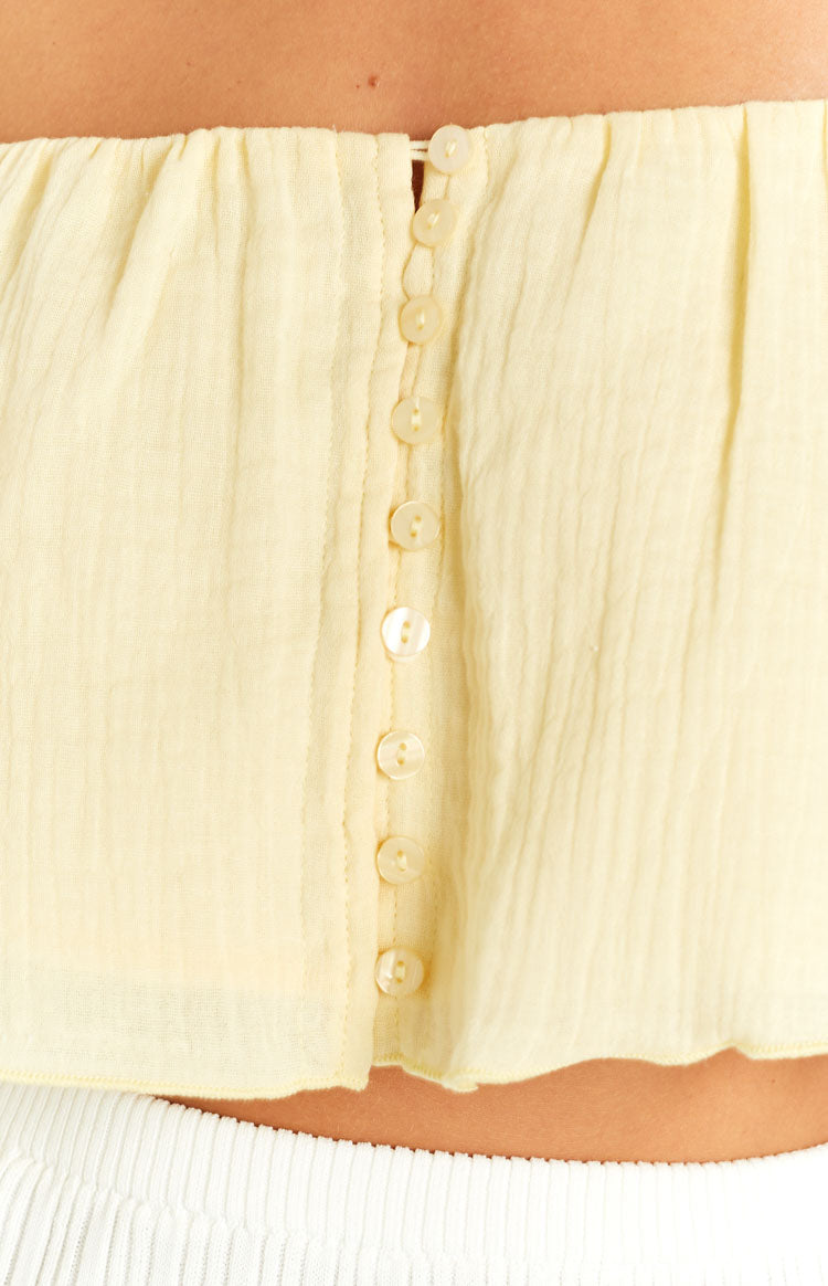 Rita Yellow Frill Cami