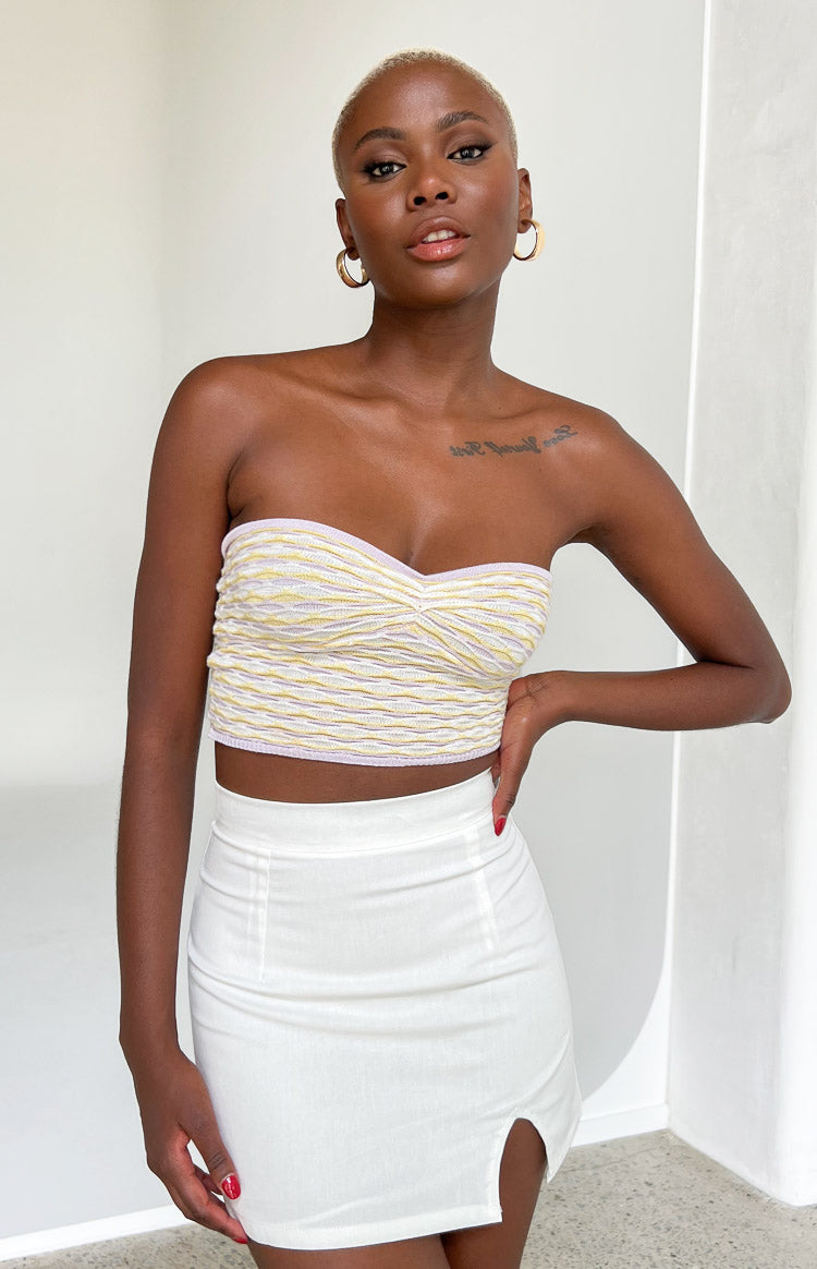 Laylah Multi Knit Tube Crop Top