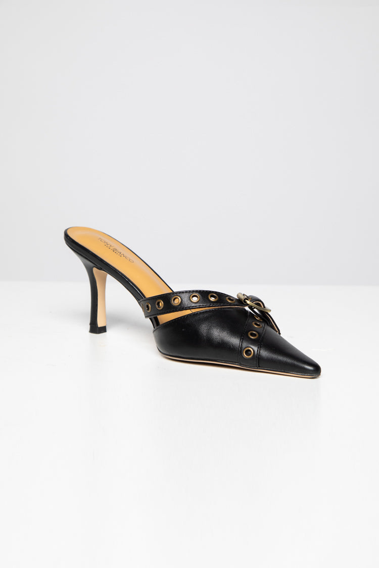 Tony Bianco The Savoir Black Nappa Heels