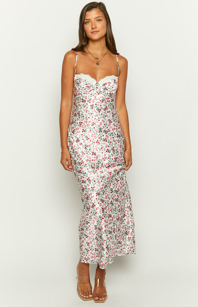Scarlette White Floral Maxi Dress