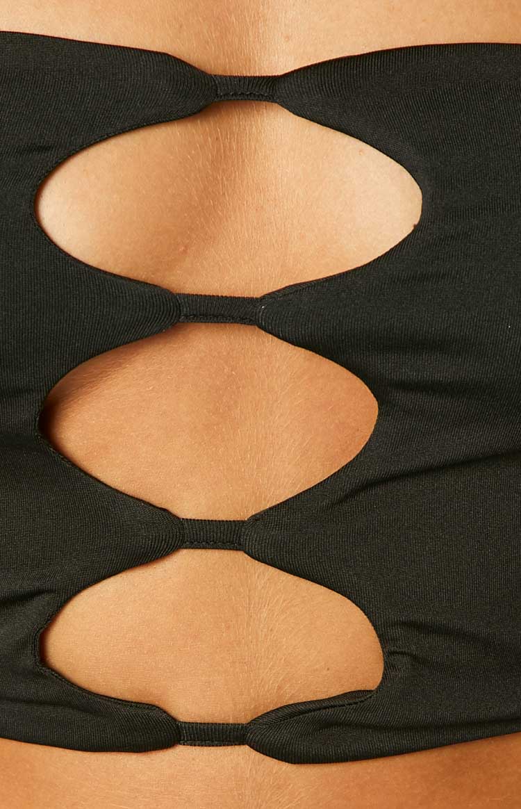 Lorelei Black Cutout Tube Top