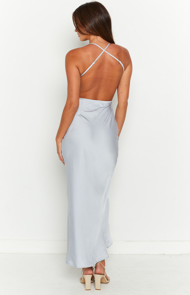 Elise Ice Blue Midi Dress