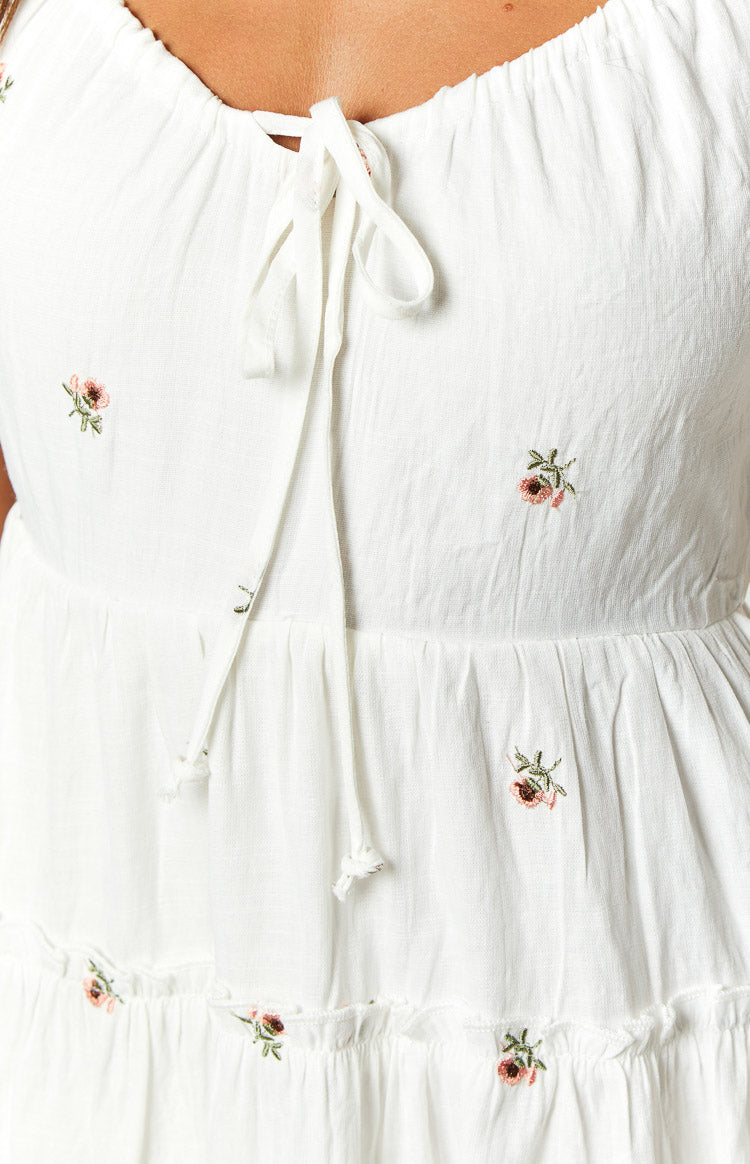 Blossom White Floral Mini Dress