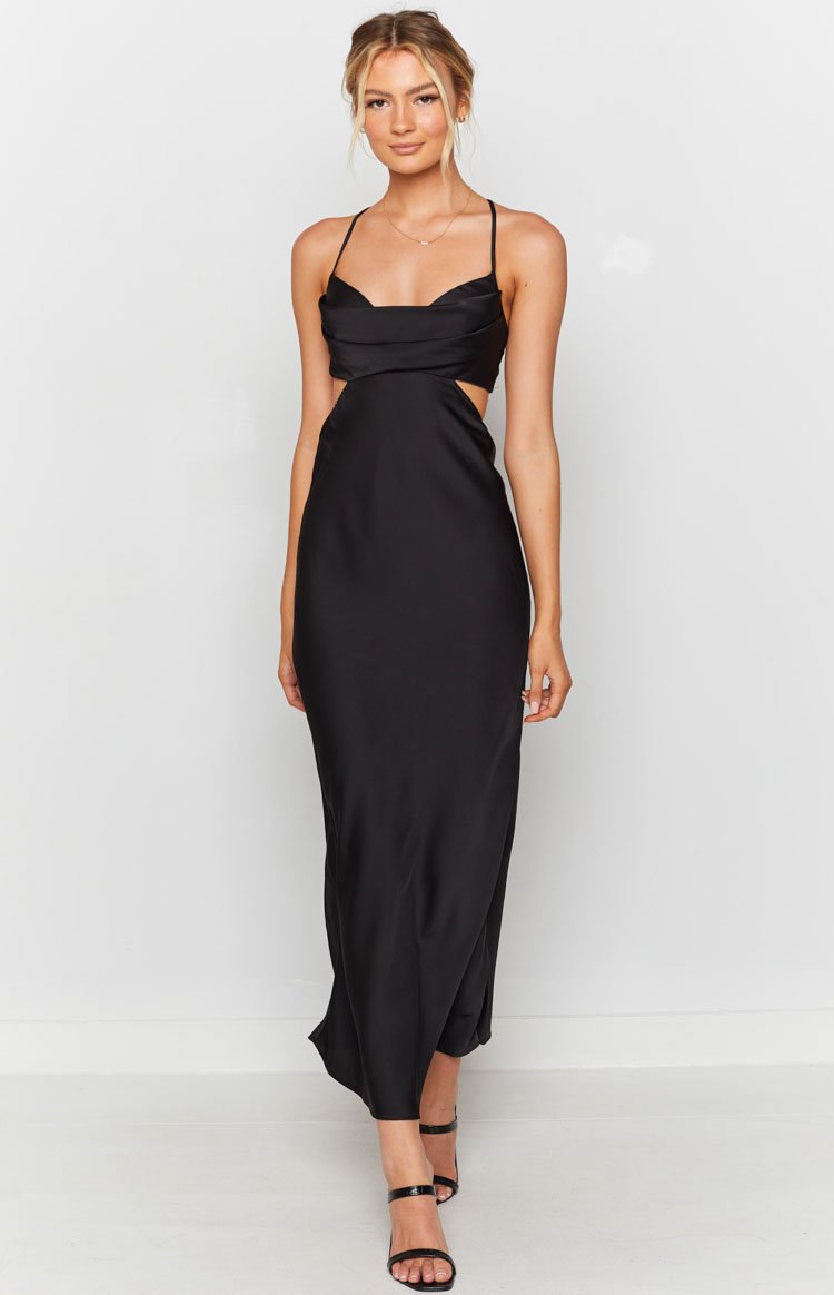 Taleah Cut Out Maxi Dress Black