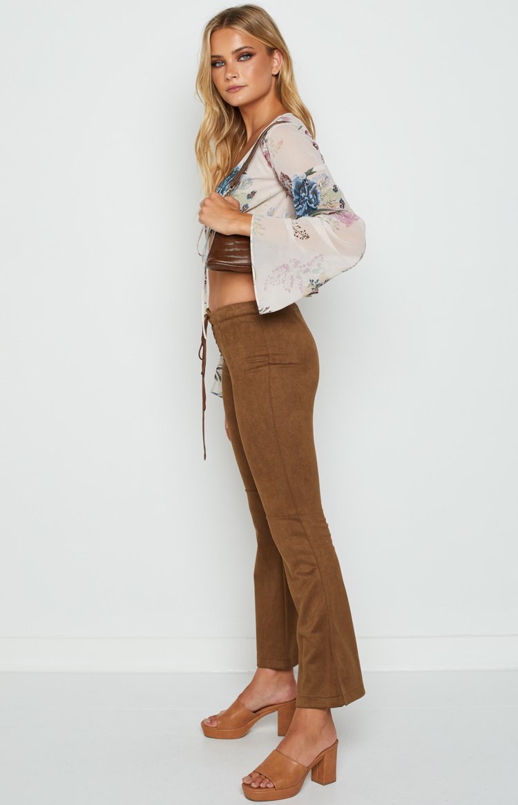 Mysteryland Low Rise Festival Pants Brown