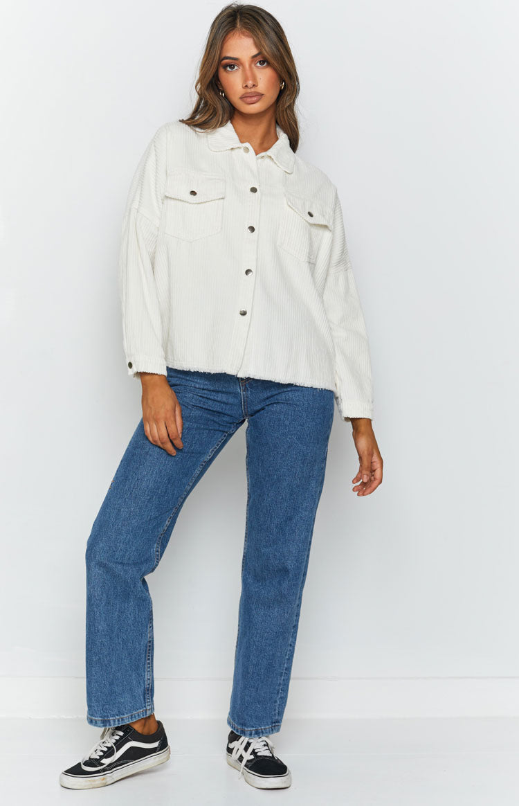 Rayna Cord Jacket Cream