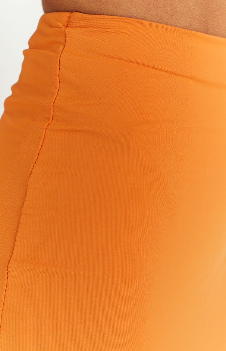Amore Orange Maxi Skirt