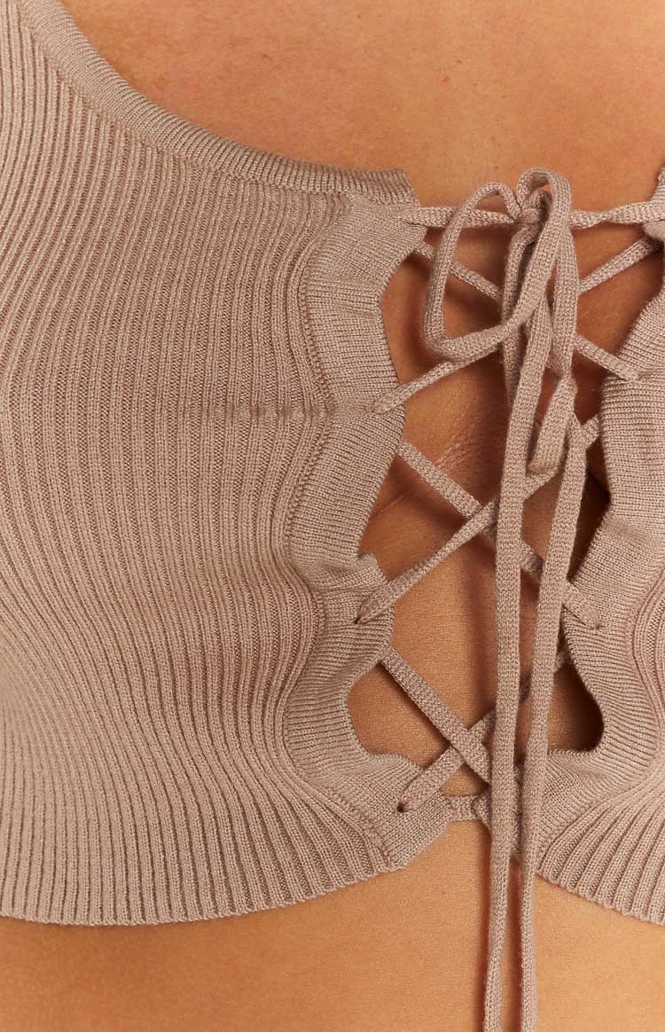 Beck Latte Long Sleeve Top