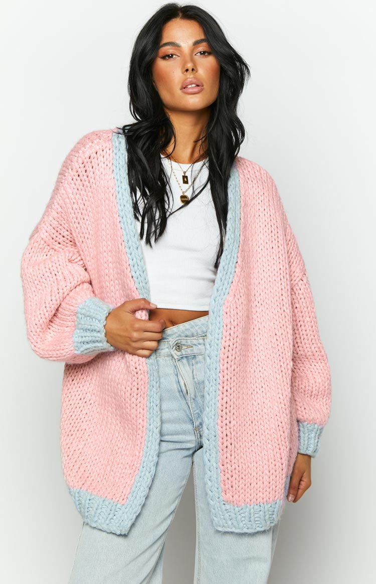 Hatley Pink Knit Cardigan