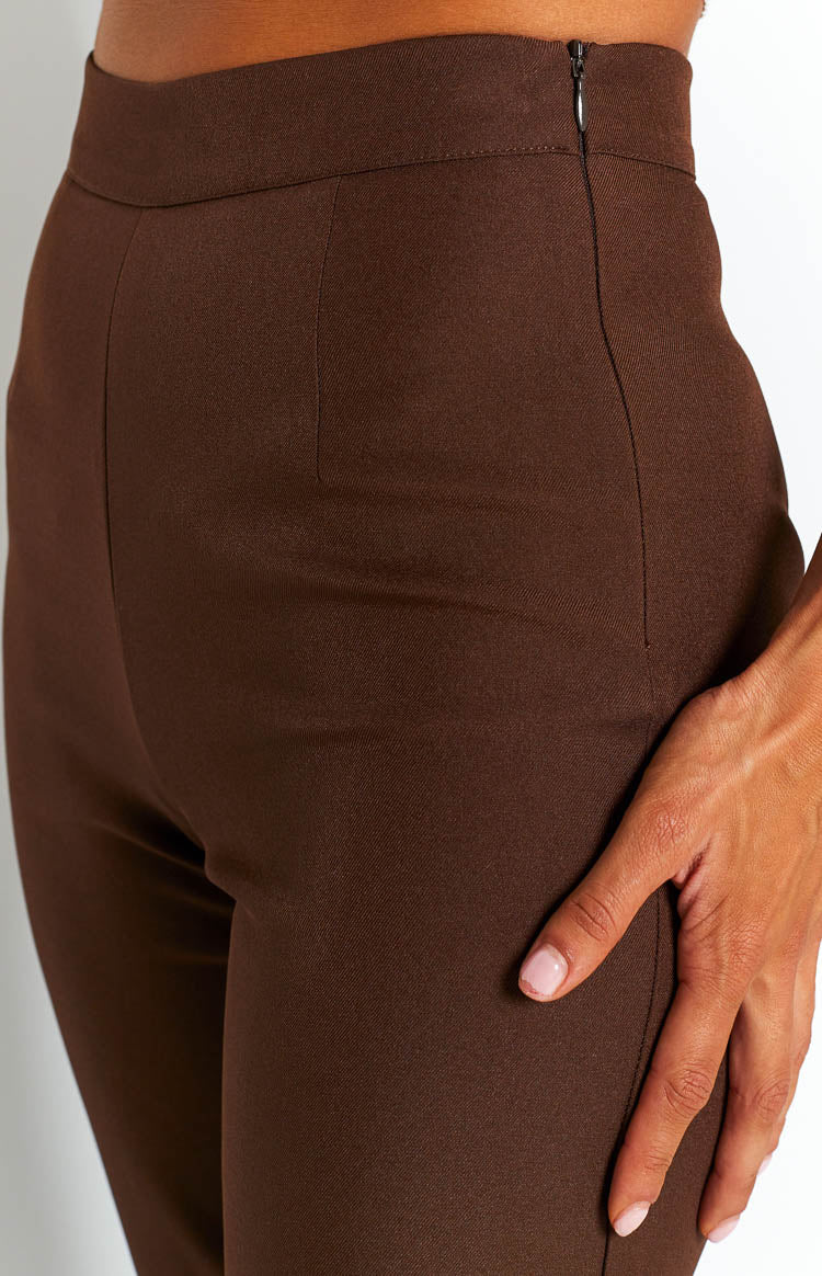 Yolanda Brown Slim Leg Pants