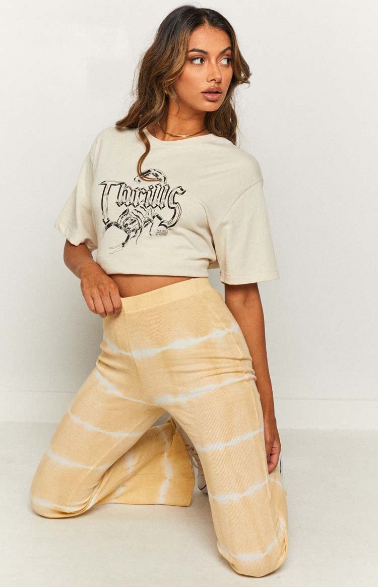 Laroi Tye Dye Flare Pants Yellow