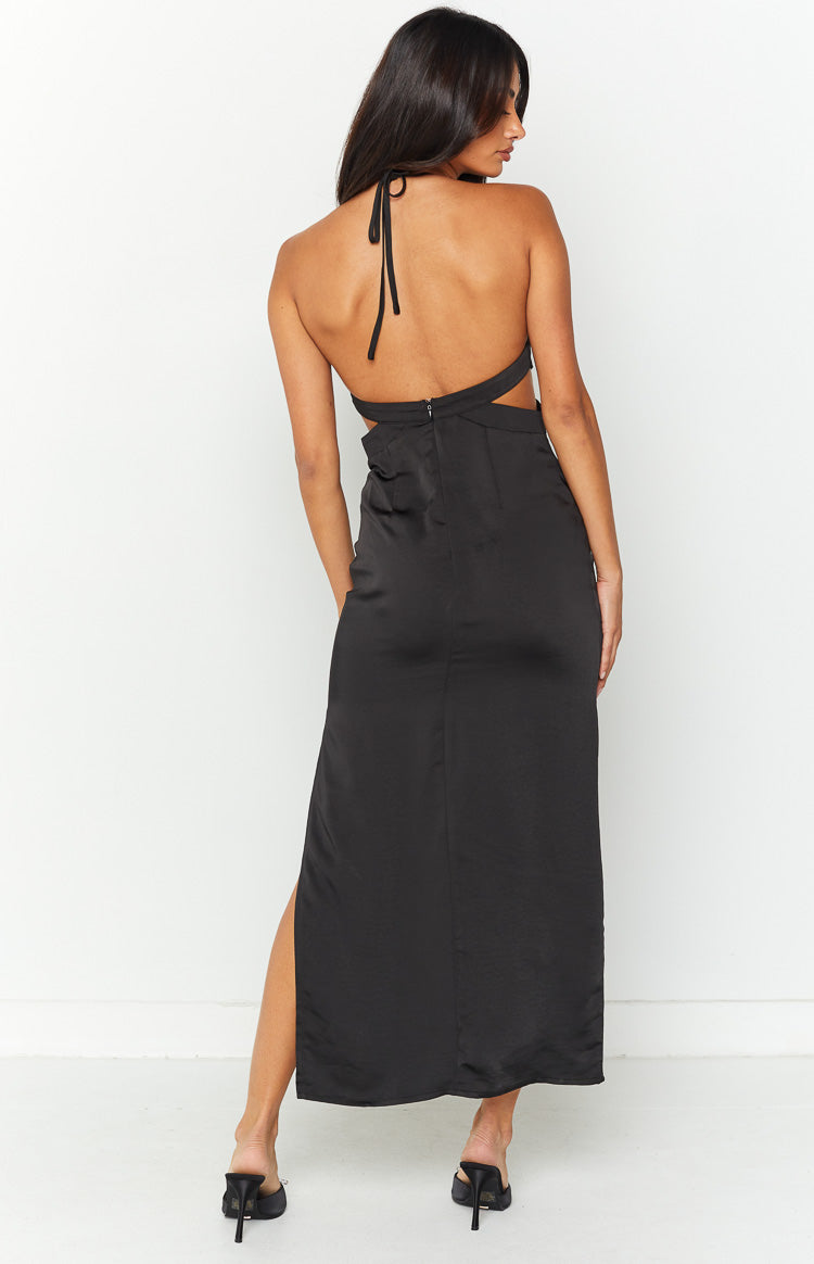 Amani Black Cut Out Maxi Dress