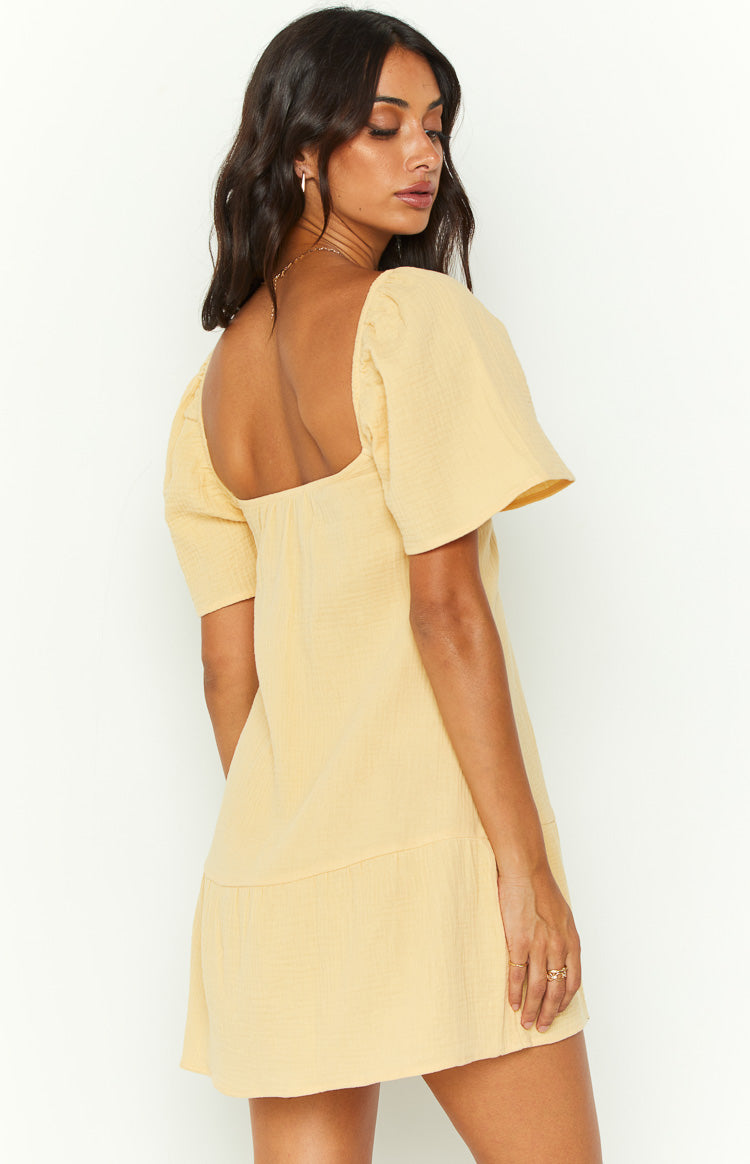 Alexa Yellow Mini Dress