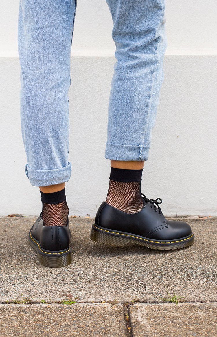 Dr. Martens DMC Black Smooth Leather Shoes