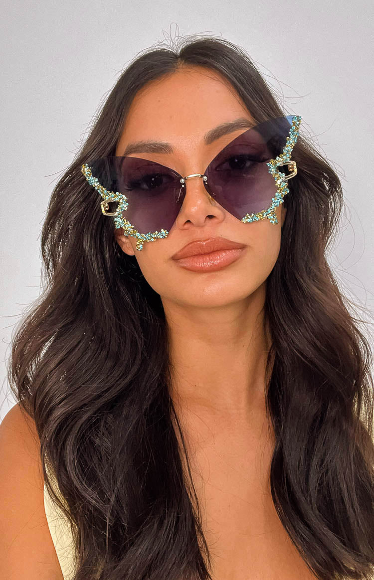 Bodhi Blue Butterfly Sunglasses