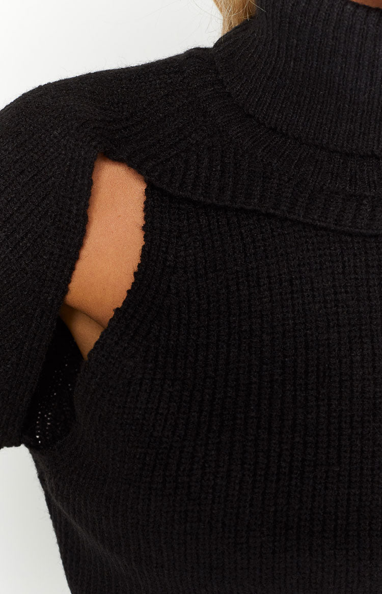Mayson Black Knit Sweater