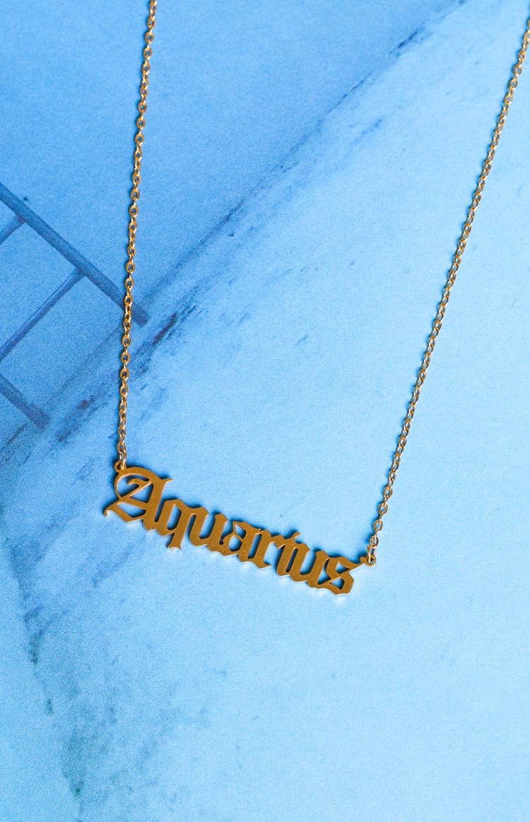 18k Star Sign Gold Necklace