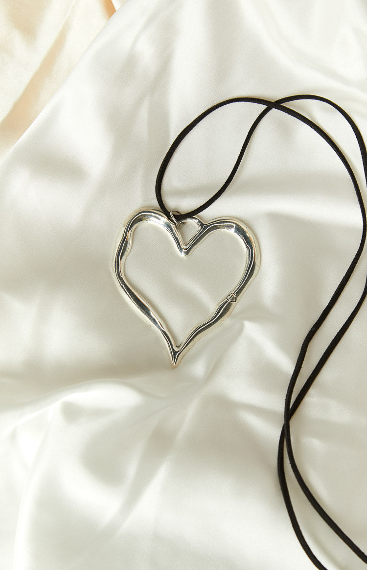 Jaylani Silver Heart Pendant Necklace