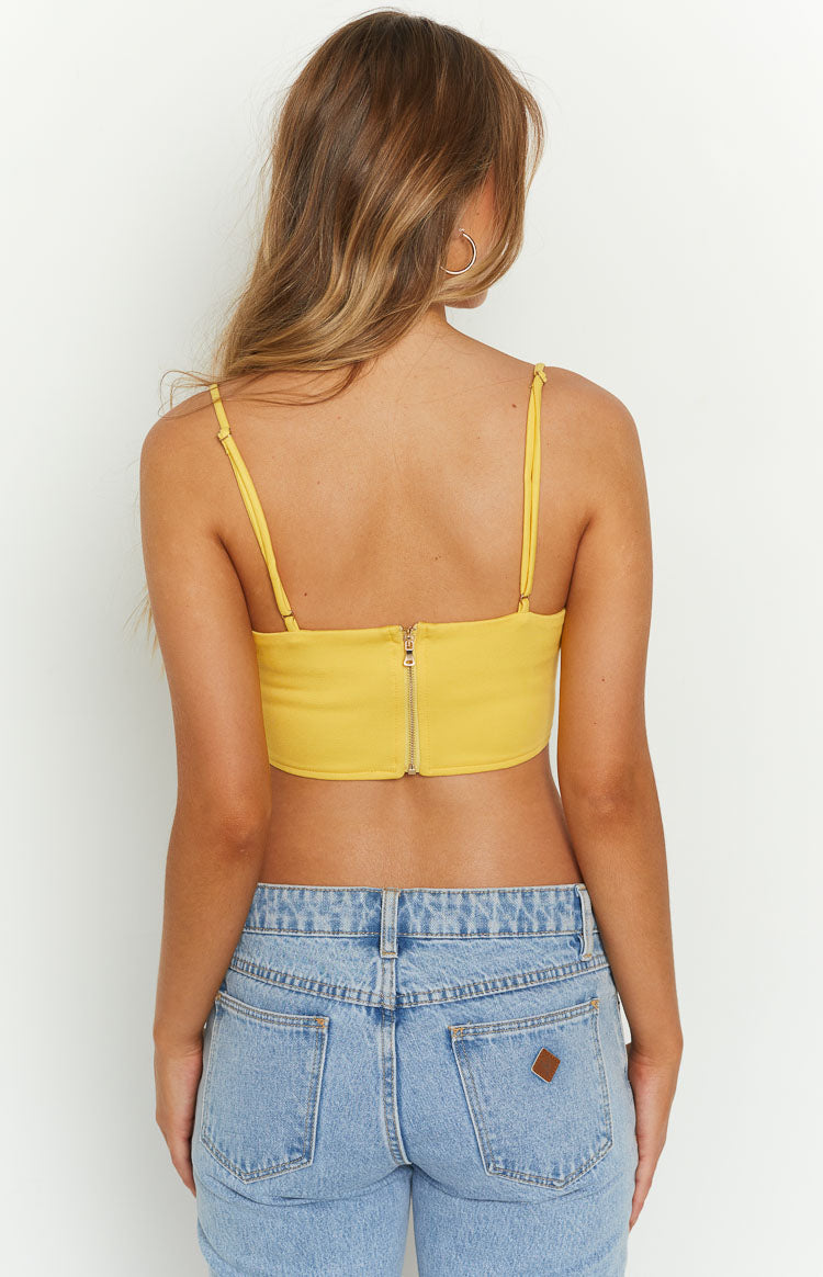 Willow Yellow Corset Top