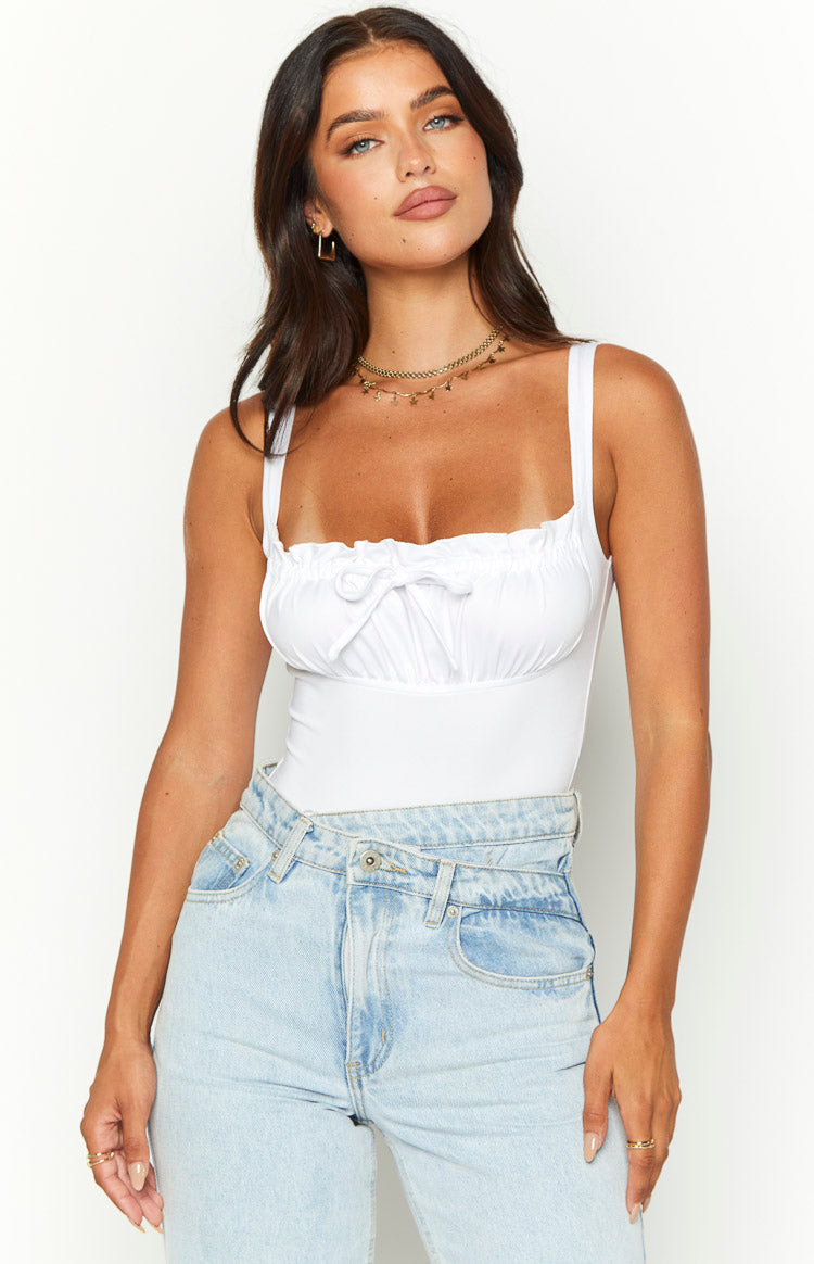 Aubrey White Bodysuit