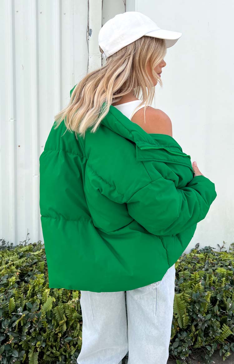 Faye Green Puffer Jacket