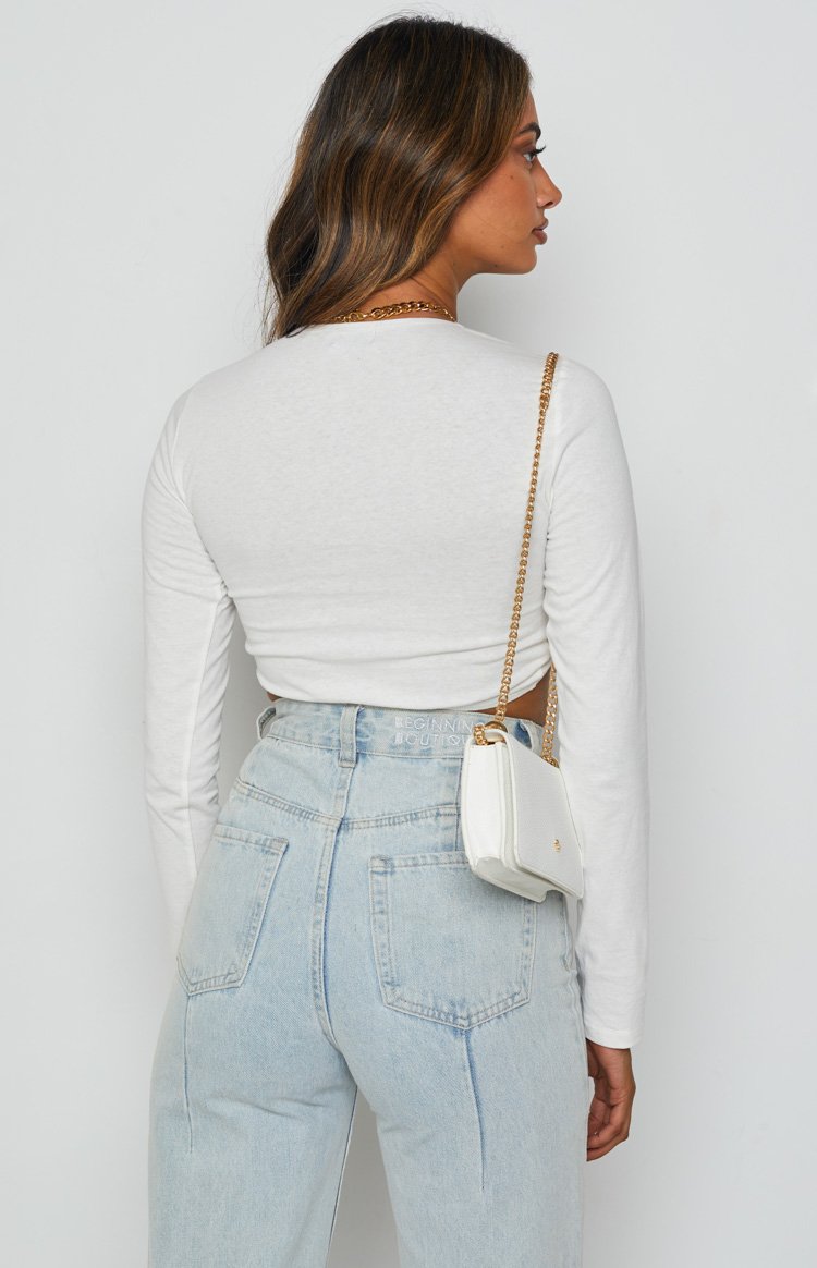 Camello Long Sleeve Crop White