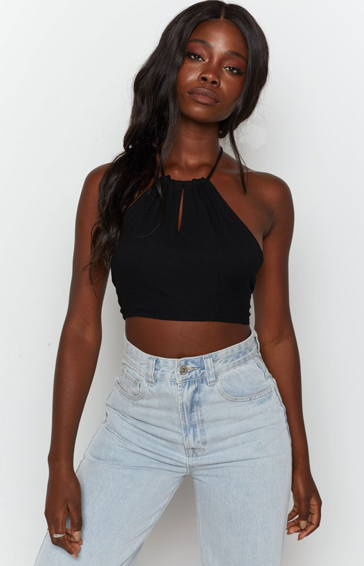Long Island Crop Top Black