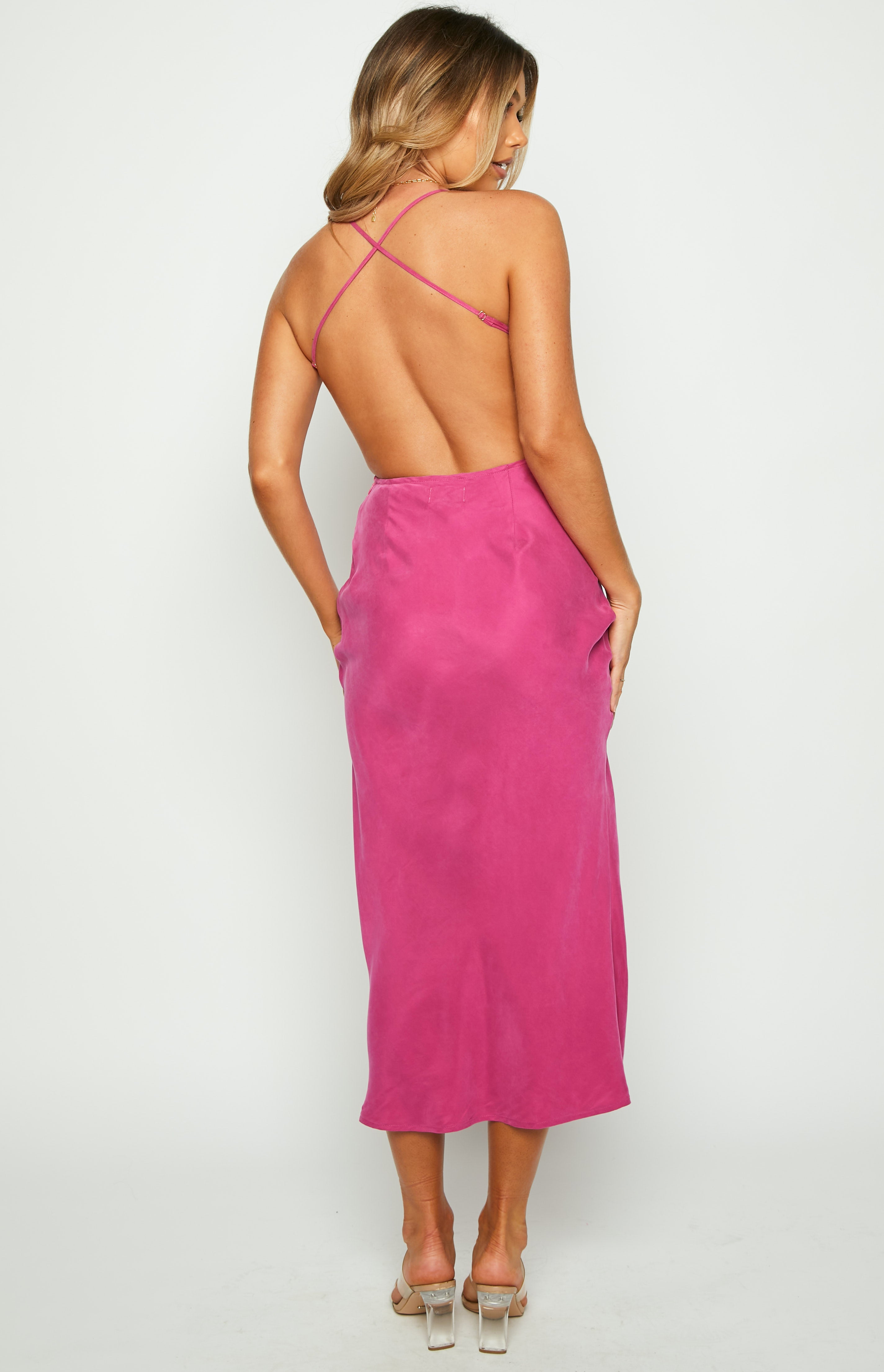 Opal Pink Midi Dress