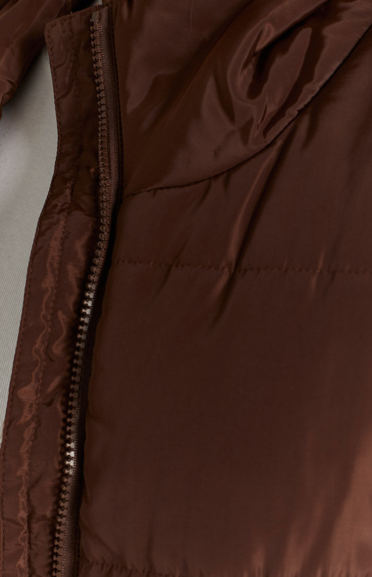 Daya Chocolate Puffer Vest