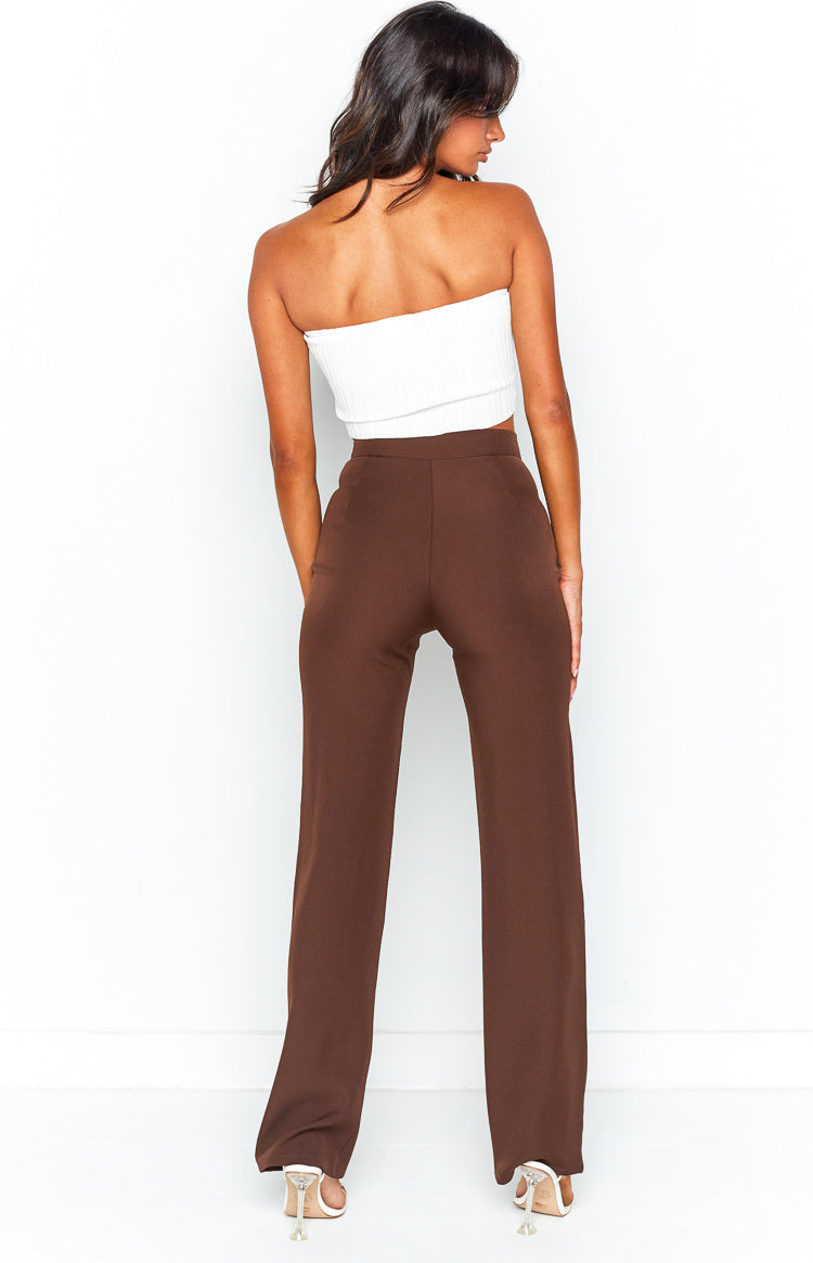 Yolanda Brown Slim Leg Pants