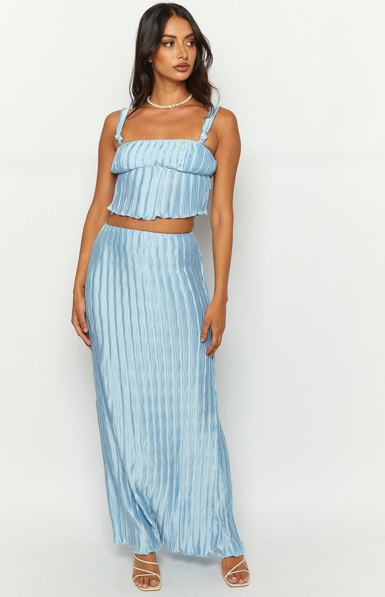 That Occasion Blue Maxi Skirt