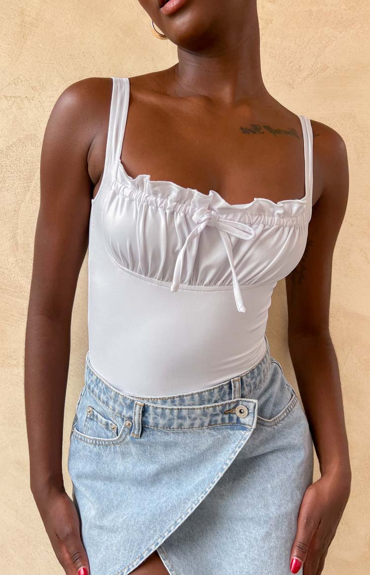 Aubrey White Bodysuit
